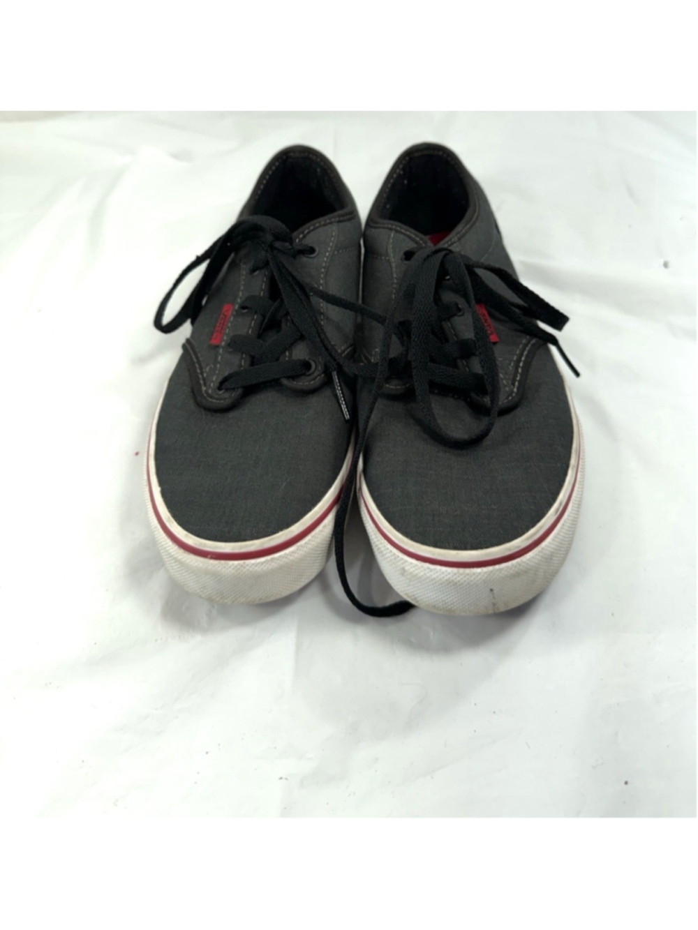 Vans Atwood Skateboard Sneakers Black Chili Canvas youth size 5